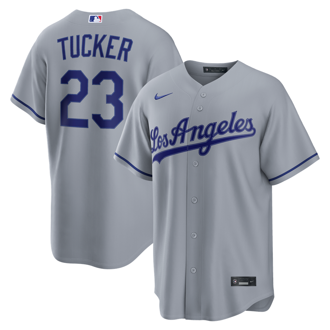 Kyle Tucker Los Angeles Dodgers Nike Road Replica Jersey - Gray