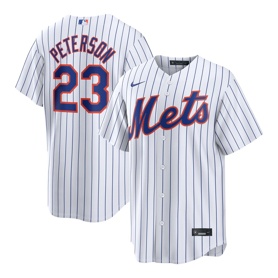 David Peterson New York Mets Nike Home Replica Jersey - White
