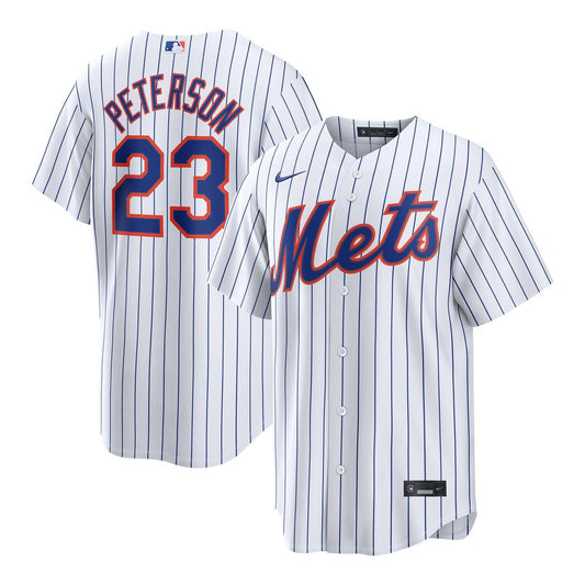 David Peterson New York Mets Nike Home Replica Jersey - White