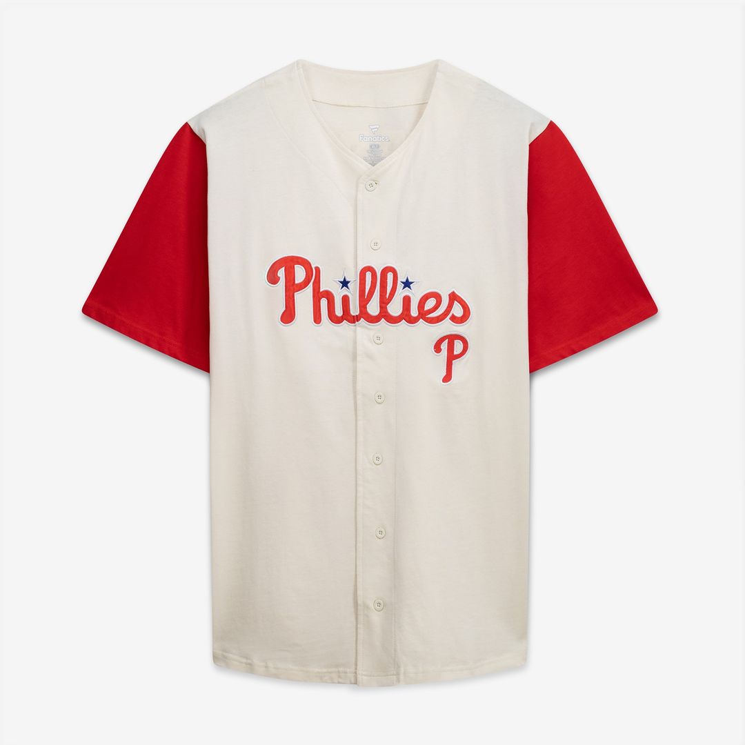 Philadelphia Phillies Profile Big & Tall Two-Color Fashion Jersey - Cream/Red