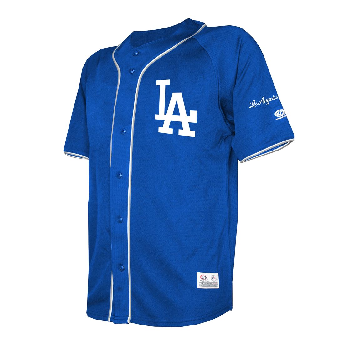 Los Angeles Dodgers Stitches Team Color Full-Button Fashion Jersey - Royal