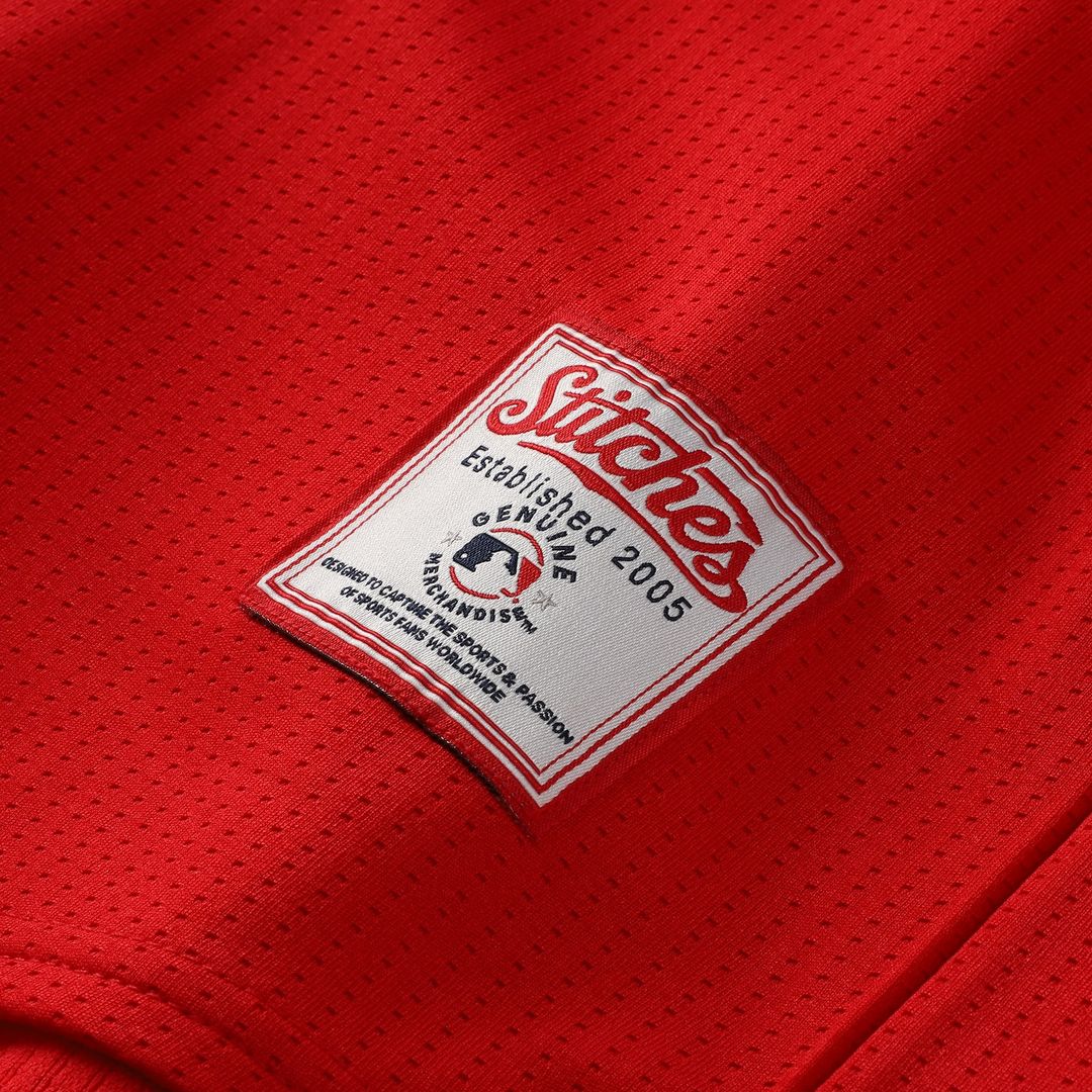 St. Louis Cardinals Stitches Team Color Full-Button Fashion Jersey - Red