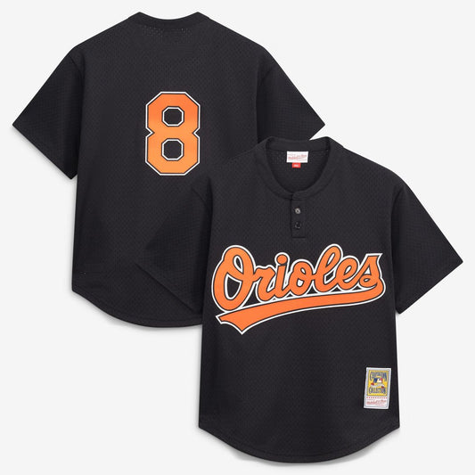 Cal Ripken Jr. Baltimore Orioles Mitchell & Ness Authentic Batting Practice Jersey - Black