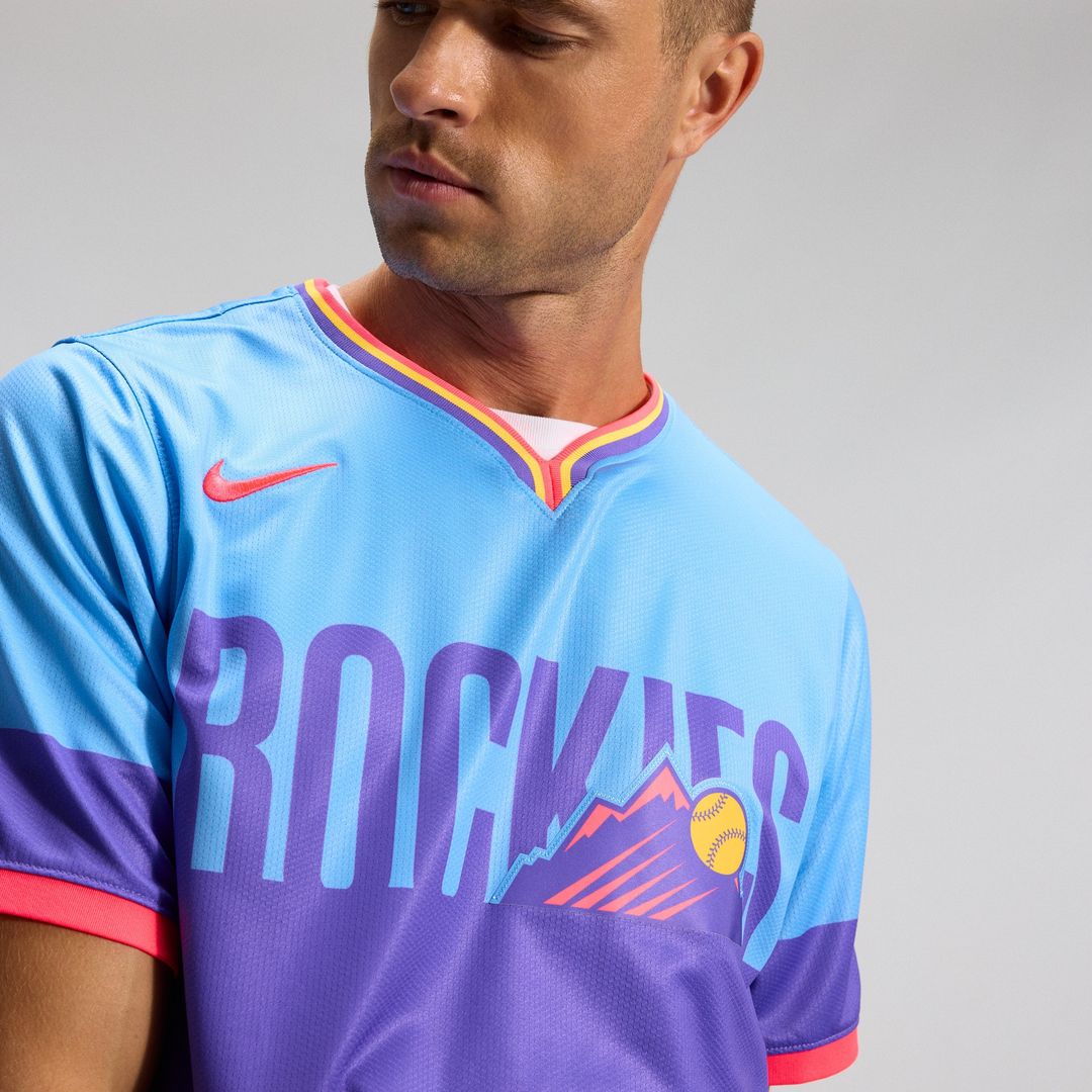Colorado Rockies Nike 2025 City Connect Limited Jersey - Purple/Light Blue