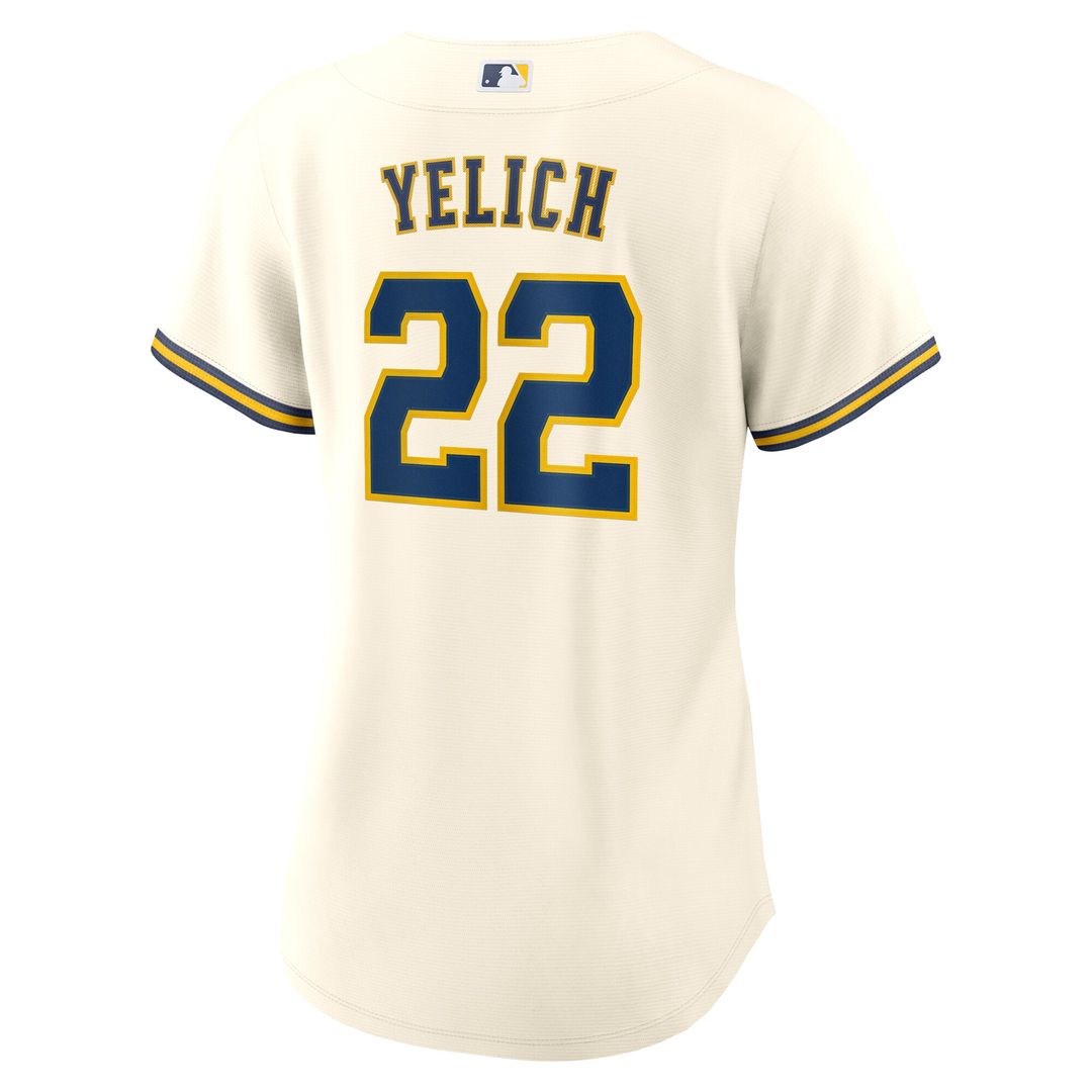 Christian Yelich Milwaukee Brewers Nike Women's Home Replica Jersey - White