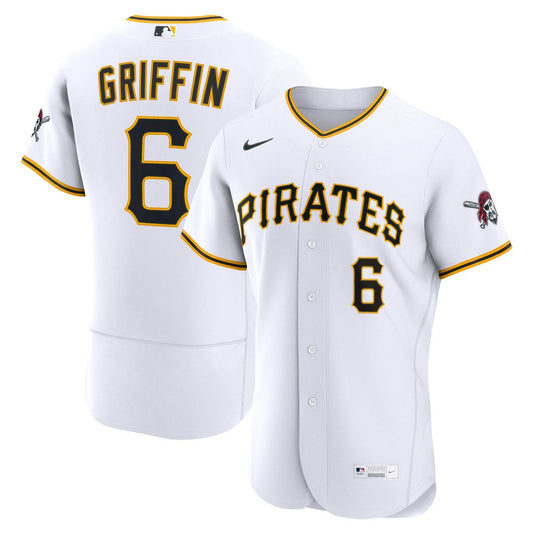 Konnor Griffin Pittsburgh Pirates Nike Home Authentic Jersey - White