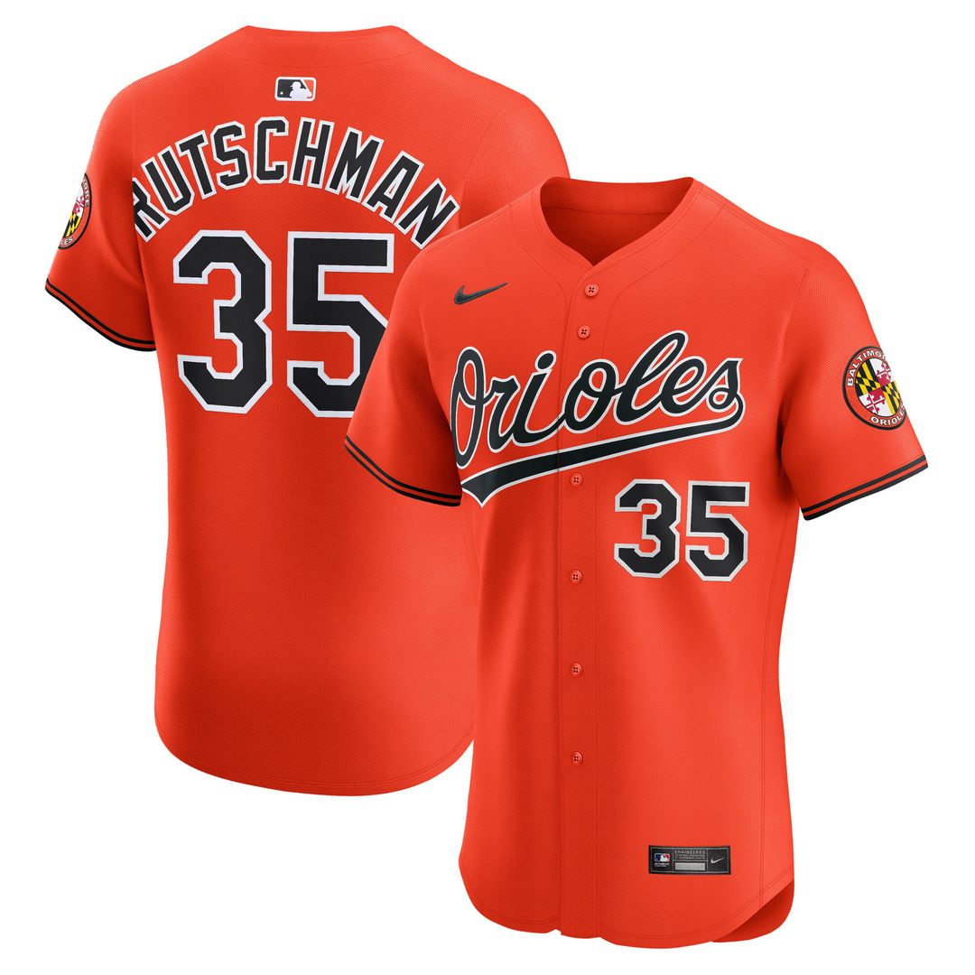 Adley Rutschman Baltimore Orioles Nike Alternate 2 Elite Jersey - Orange