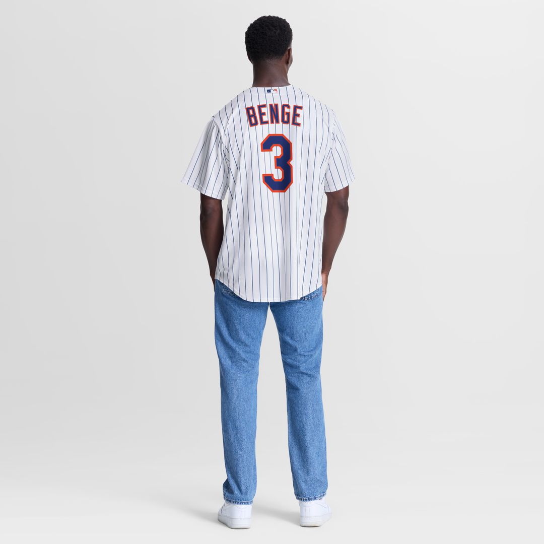 Carson Benge New York Mets Nike Home Replica Jersey - White