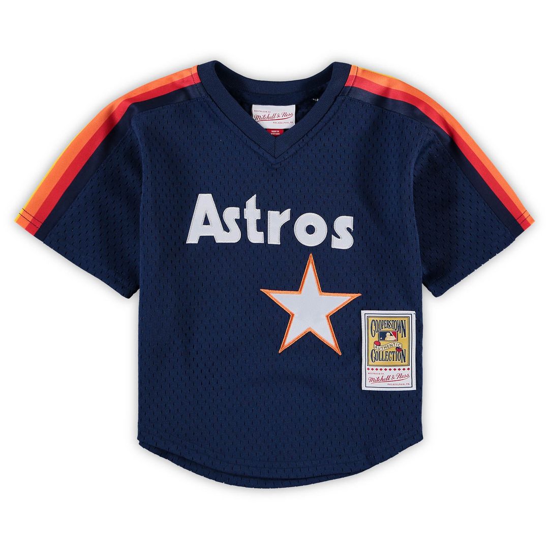 Nolan Ryan Houston Astros Mitchell & Ness Preschool & Toddler Cooperstown Collection Mesh Batting Practice Jersey - Navy