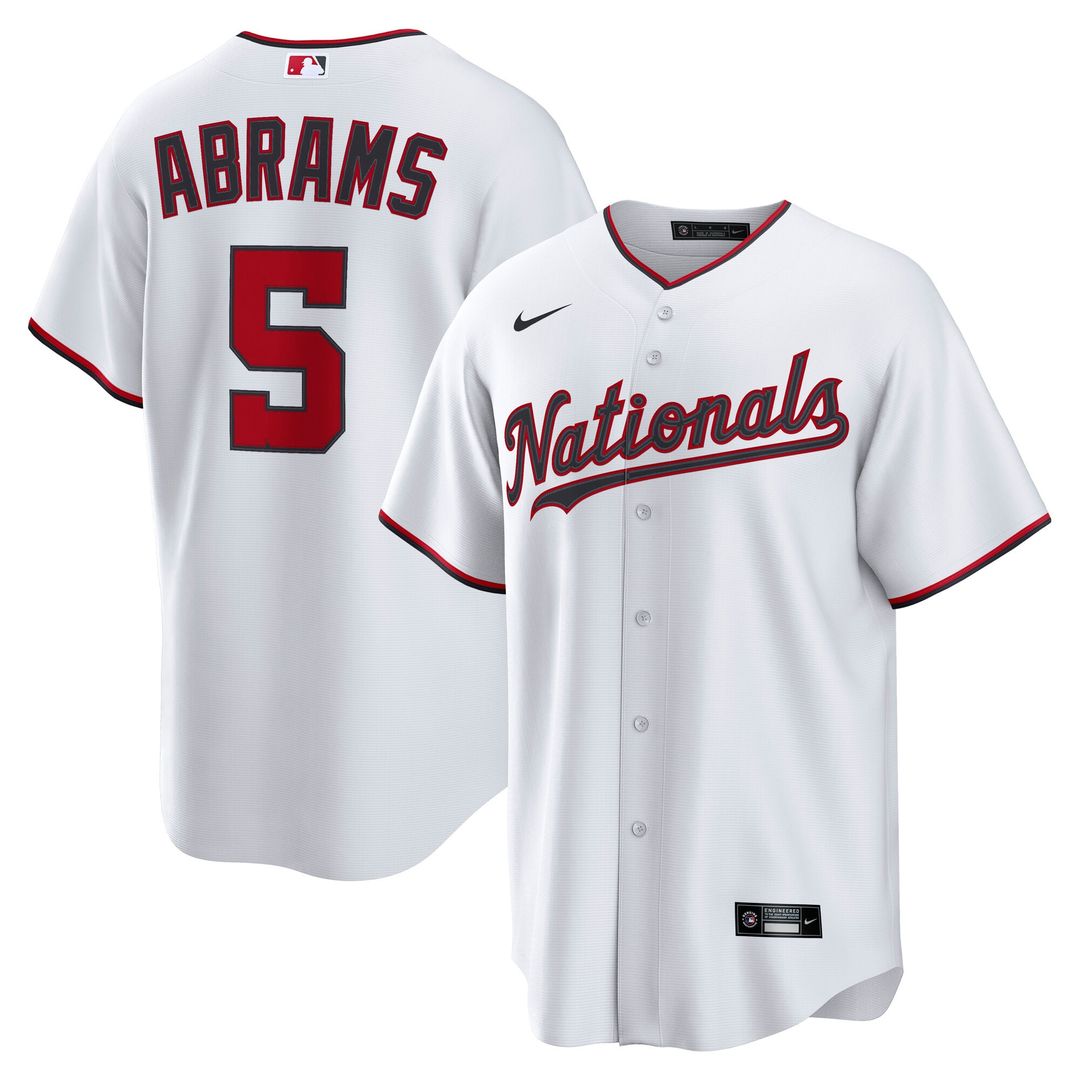 CJ Abrams Washington Nationals Nike Home Replica Jersey - White