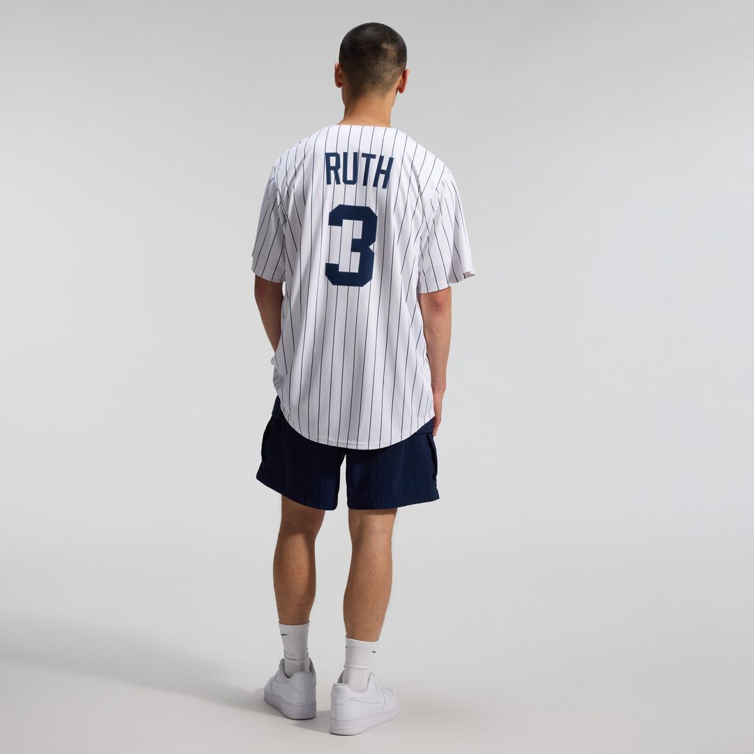 Babe Ruth New York Yankees Nike Throwback Cooperstown Collection Limited Jersey - White