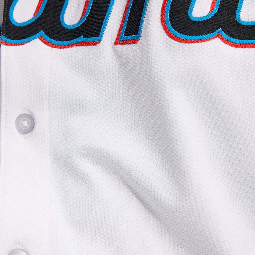 Miami Marlins Nike Home Elite Jersey - White