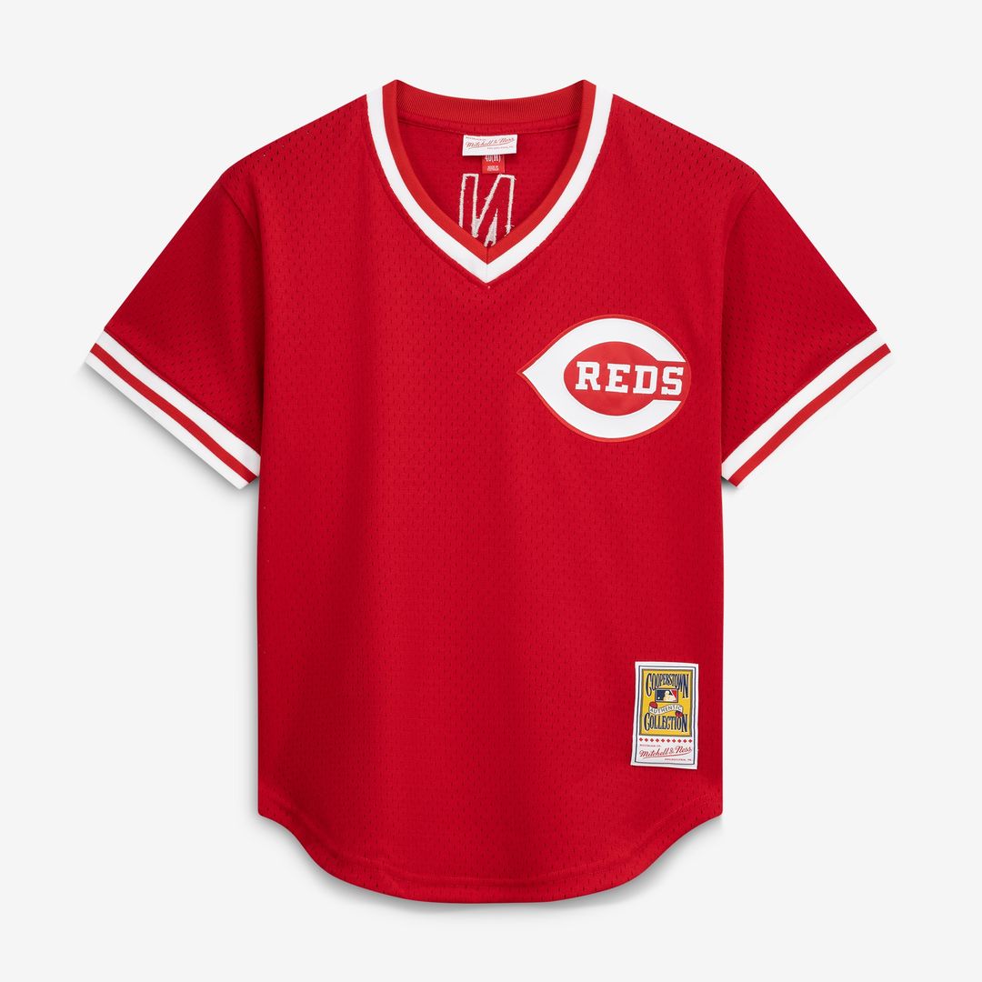 Johnny Bench Cincinnati Reds Mitchell & Ness Authentic Batting Practice Jersey - Scarlet