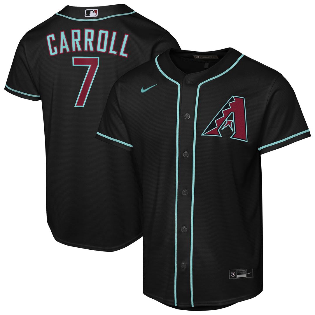 Corbin Carroll Arizona Diamondbacks Nike Youth Alternate Replica Jersey - Black