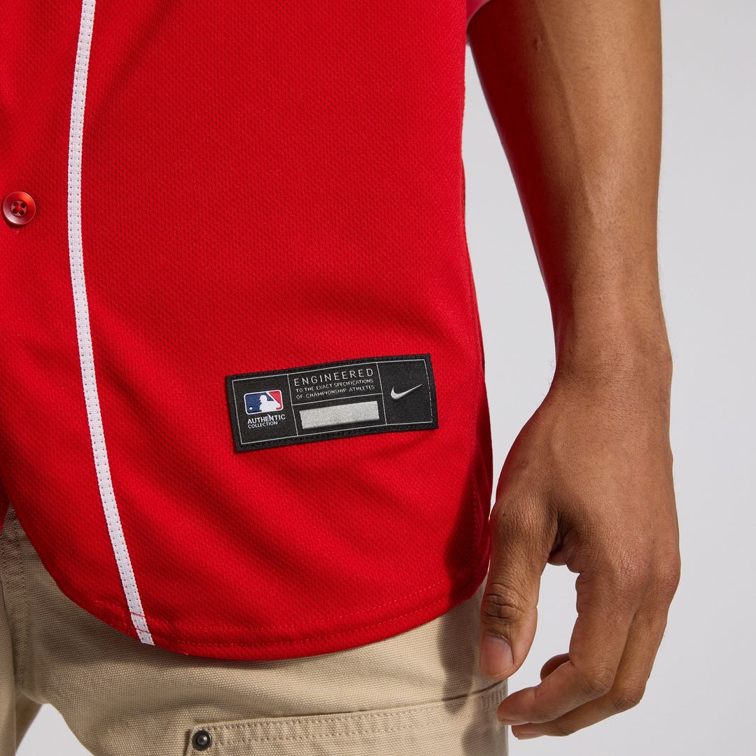 Cincinnati Reds Nike Alternate Authentic Team Logo Jersey - Scarlet