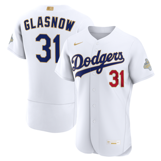 Tyler Glasnow Los Angeles Dodgers Nike 2026 Gold Collection Authentic Jersey - White