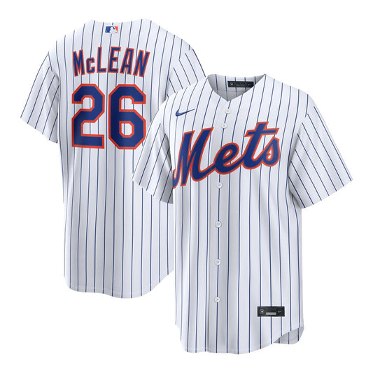Nolan McLean New York Mets Nike Home Replica Jersey - White