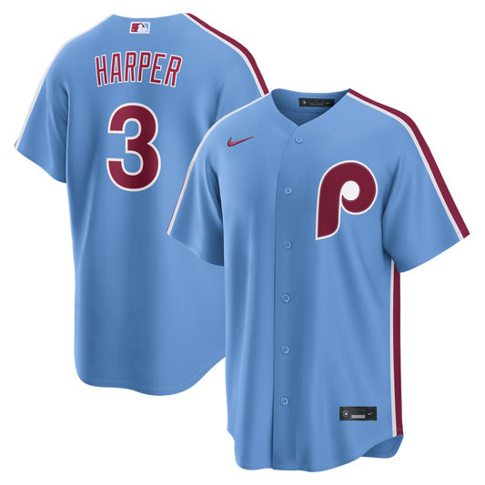 Bryce Harper Philadelphia Phillies Nike Alternate Replica Jersey - Light Blue