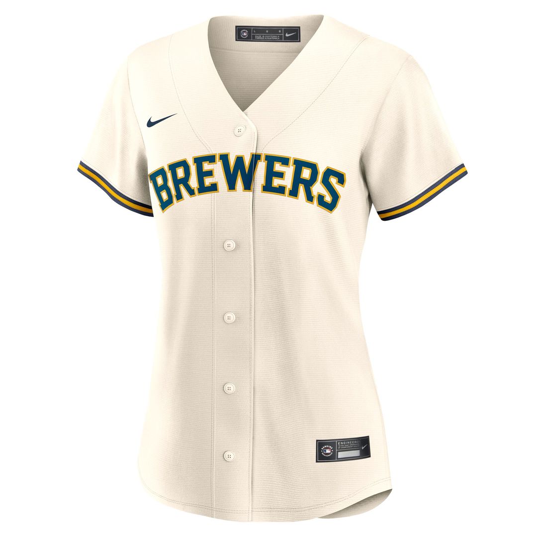 Blake Perkins Milwaukee Brewers Nike Women's Home Replica Jersey - Cream