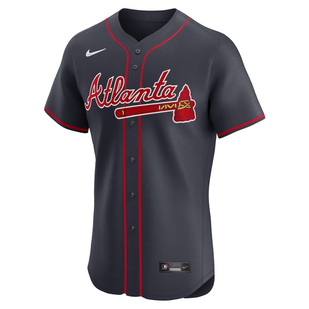 Atlanta Braves Nike Alternate Elite Jersey - Navy