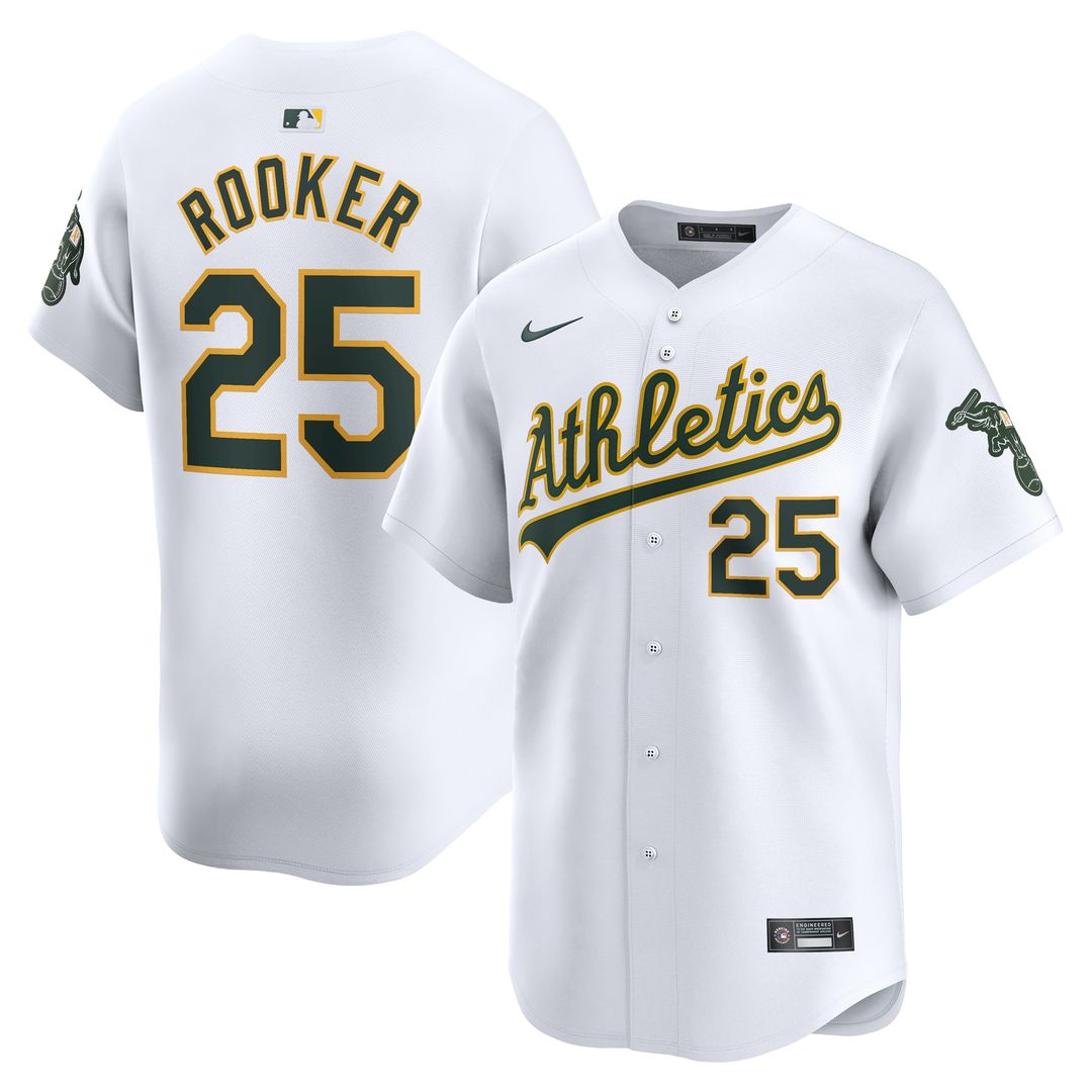 Brent Rooker Athletics Nike Home Limited Player Jersey - White