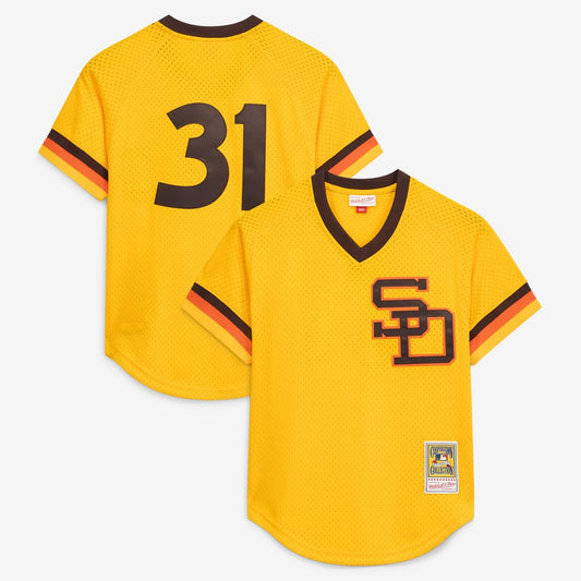 Dave Winfield San Diego Padres Mitchell & Ness Authentic Batting Practice Jersey - Gold