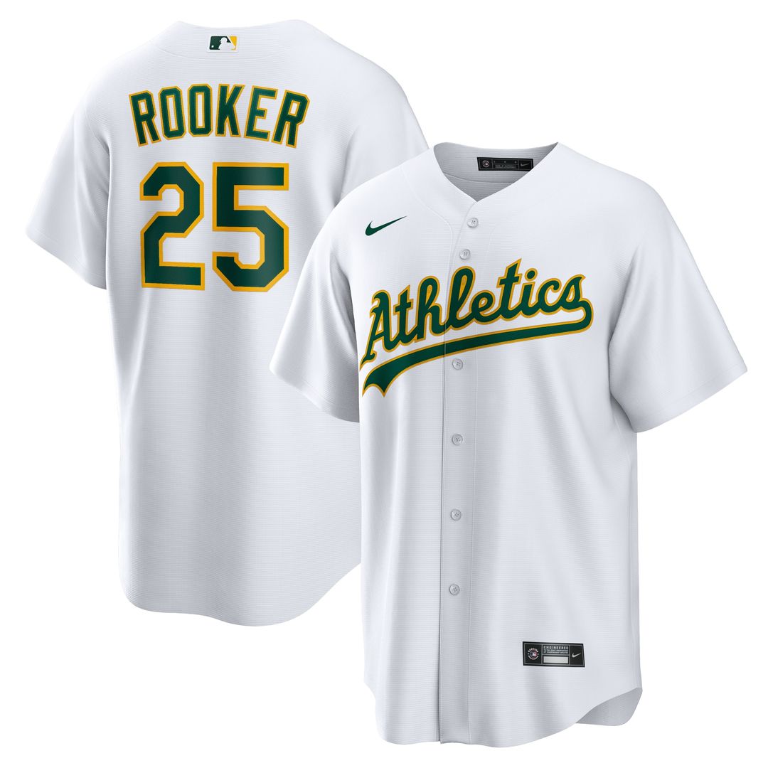 Brent Rooker Athletics Nike Home Replica Jersey - White