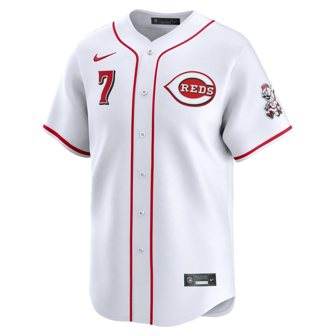 Spencer Steer Cincinnati Reds Nike Home Limited Player Jersey - White