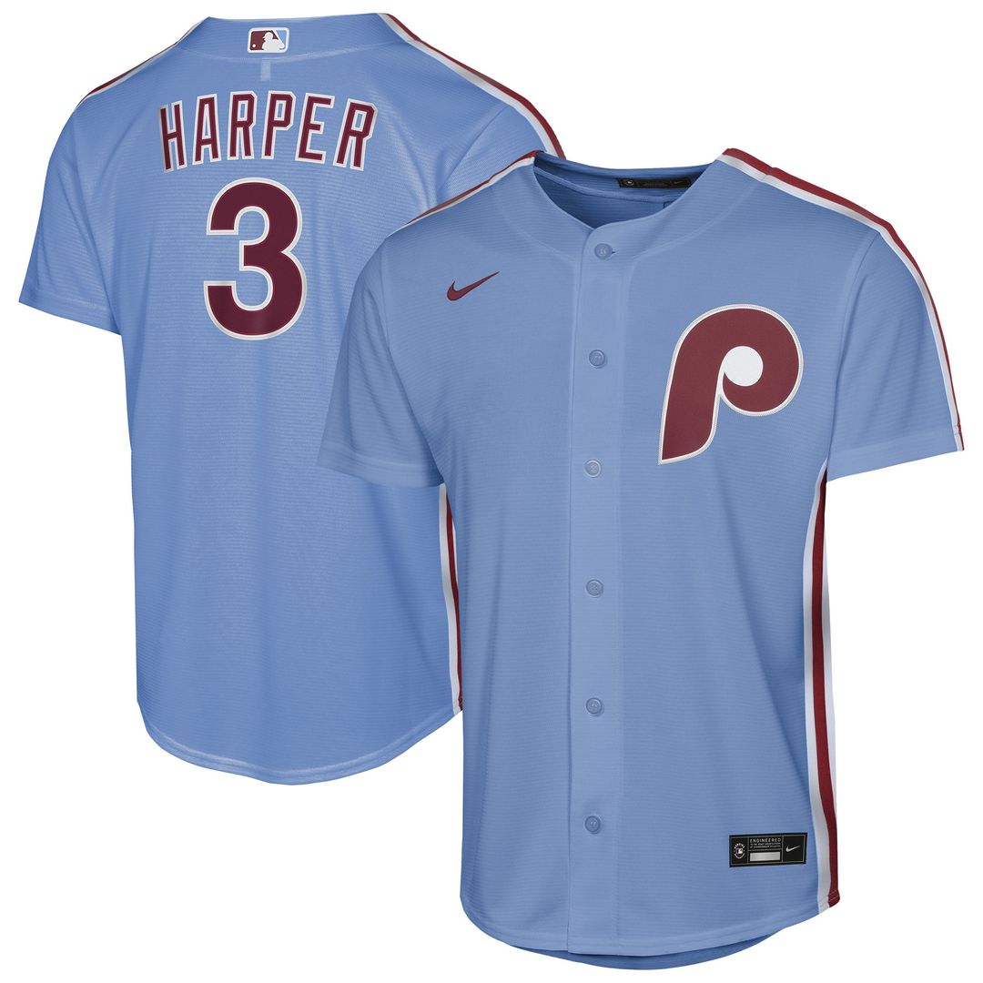 Bryce Harper Philadelphia Phillies Nike Youth Alternate 2 Replica Jersey - Cream