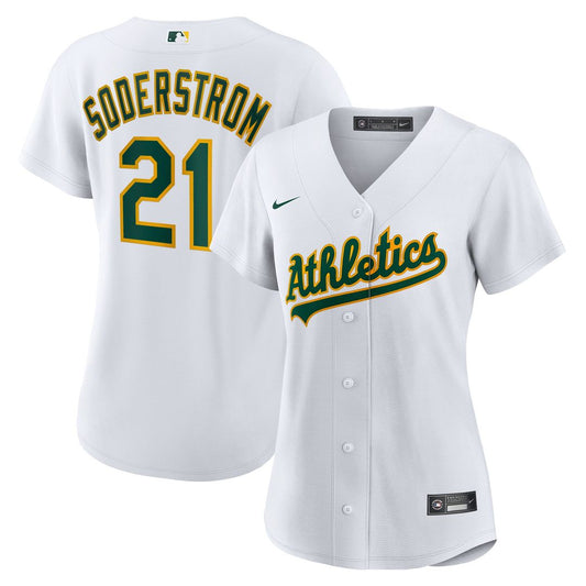 Tyler Soderstrom Athletics Nike Women's Home Replica Jersey - White
