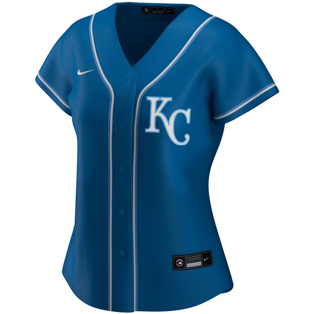 Kansas City Royals Nike Women's Home Replica Team Logo Jersey - White