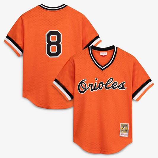 Cal Ripken Jr. Baltimore Orioles Mitchell & Ness Authentic Batting Practice Jersey - Orange