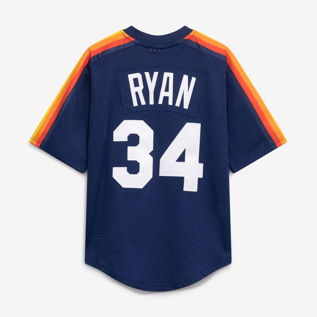 Nolan Ryan Houston Astros Mitchell & Ness Toddler Throwback Mesh Batting Practice Jersey - Navy