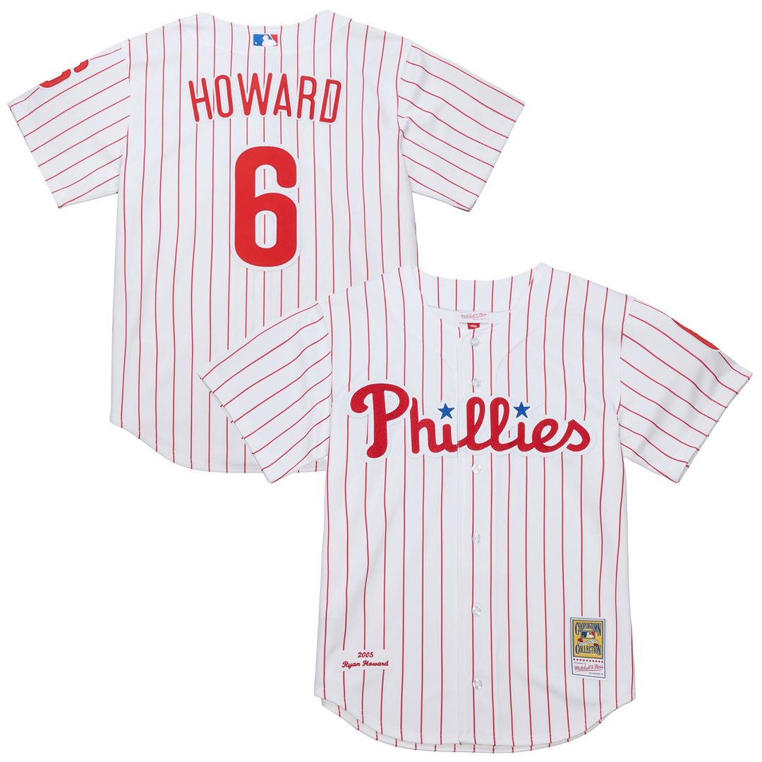 Ryan Howard Philadelphia Phillies Mitchell & Ness Cooperstown Collection Authentic Jersey – White