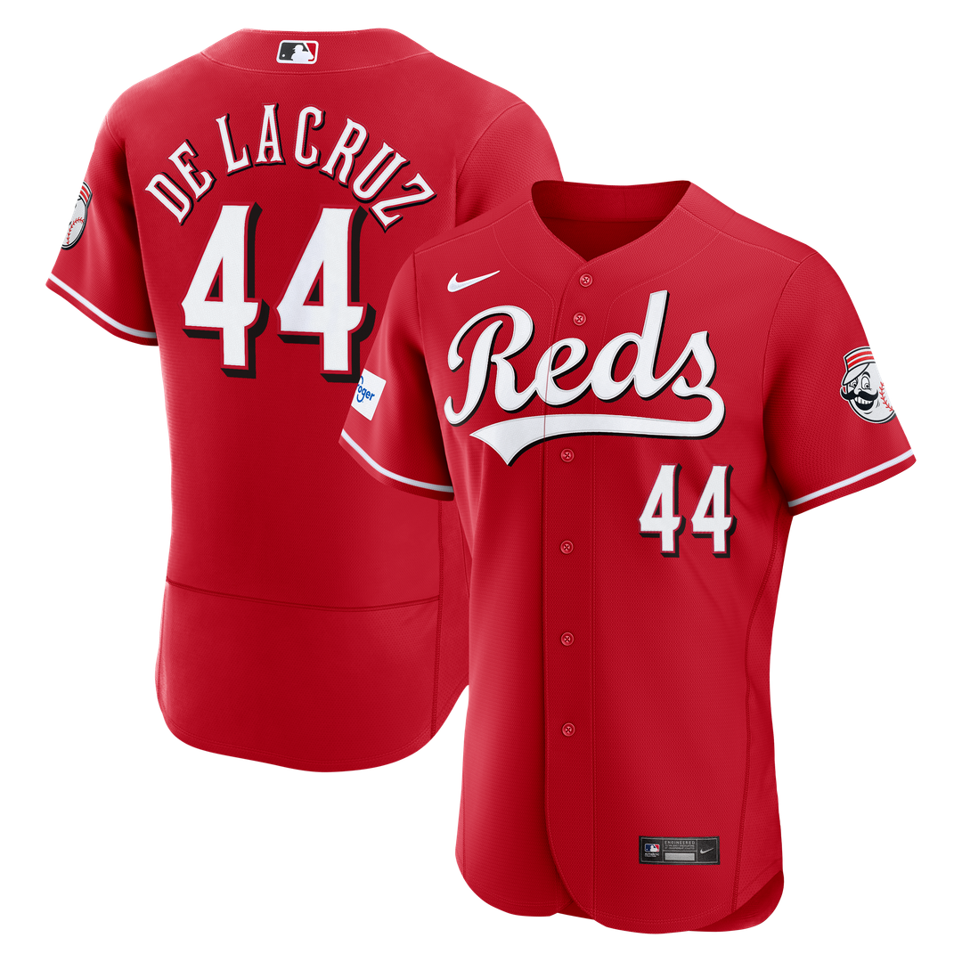 Elly De La Cruz Cincinnati Reds Nike Home Authentic Sponsor Patch Jersey - White