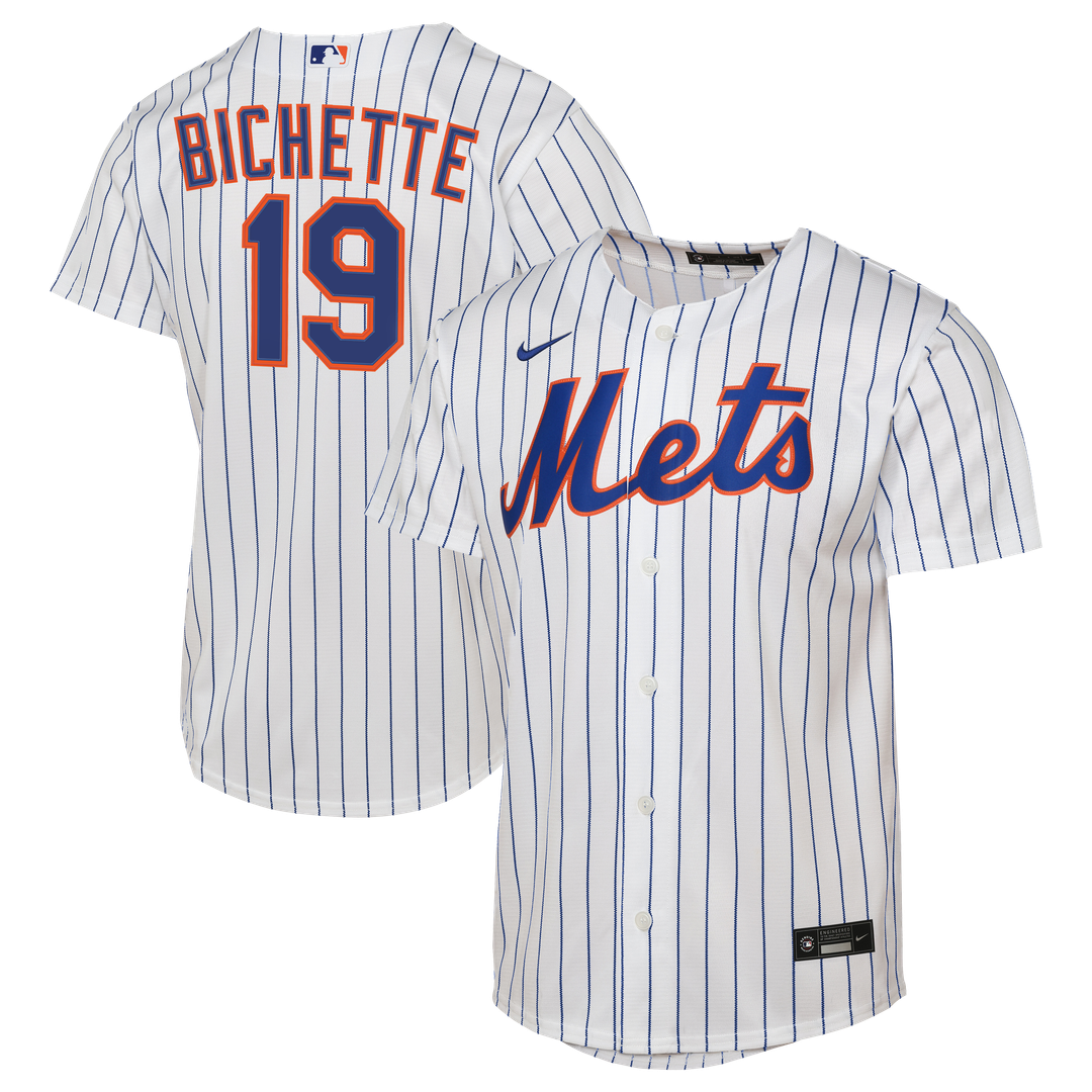 Bo Bichette New York Mets Nike Youth Home Baseline Jersey - White