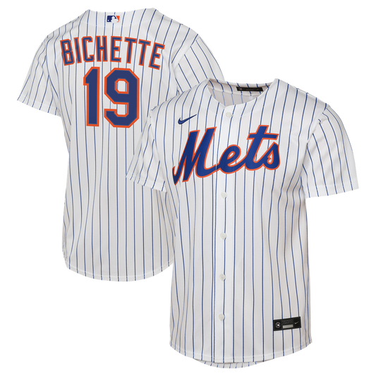 Bo Bichette New York Mets Nike Youth Home Baseline Jersey - White