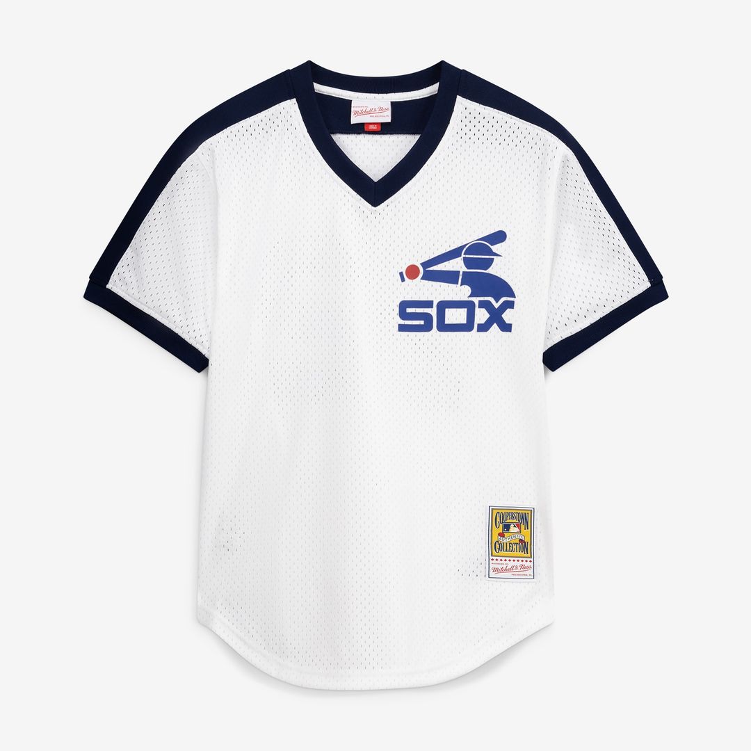 Carlton Fisk Chicago White Sox Mitchell & Ness Authentic Batting Practice Jersey - Navy