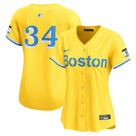 David Ortiz Boston Red Sox Nike Women's City Connect Limited Jersey - Gold