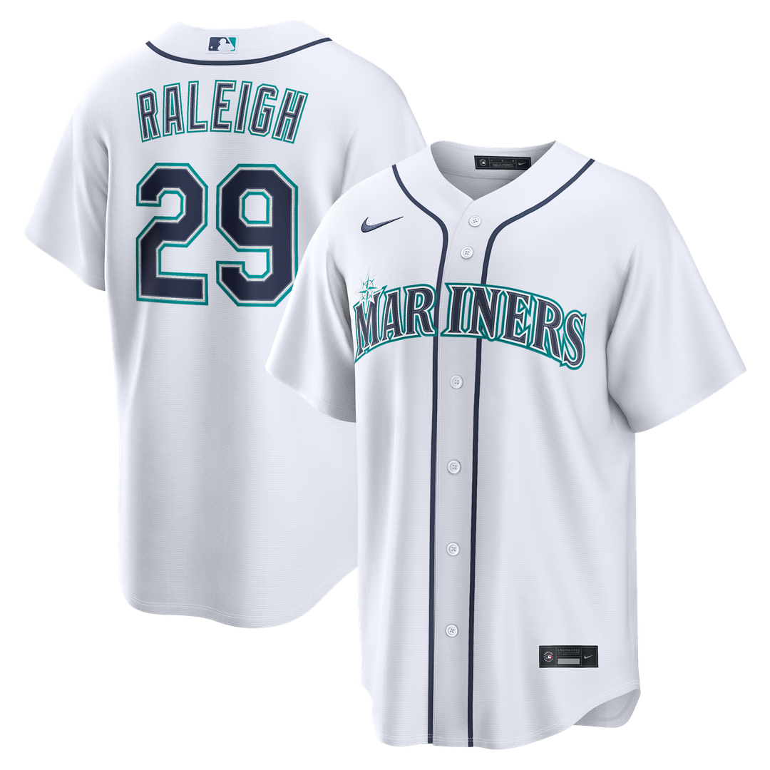 Cal Raleigh Seattle Mariners Nike Road Replica Jersey - Navy