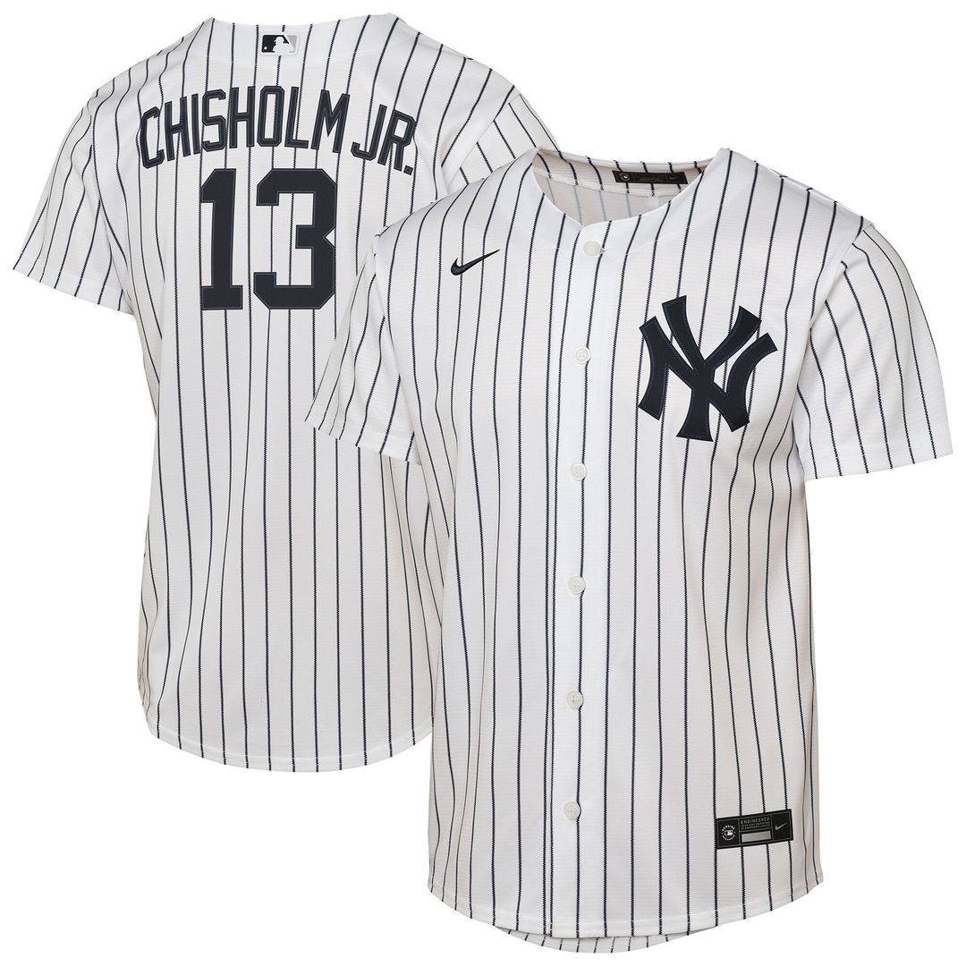 Jazz Chisholm Jr. New York Yankees Nike Youth Home Replica Jersey - White