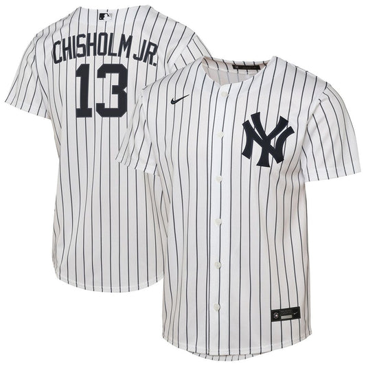 Jazz Chisholm Jr. New York Yankees Nike Youth Home Replica Jersey - White