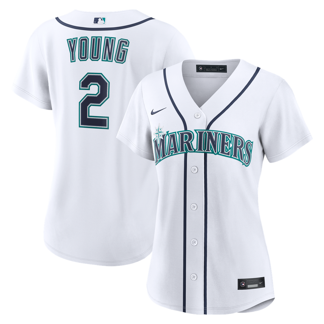 Cole Young Seattle Mariners Nike Women's Home Replica Jersey - White