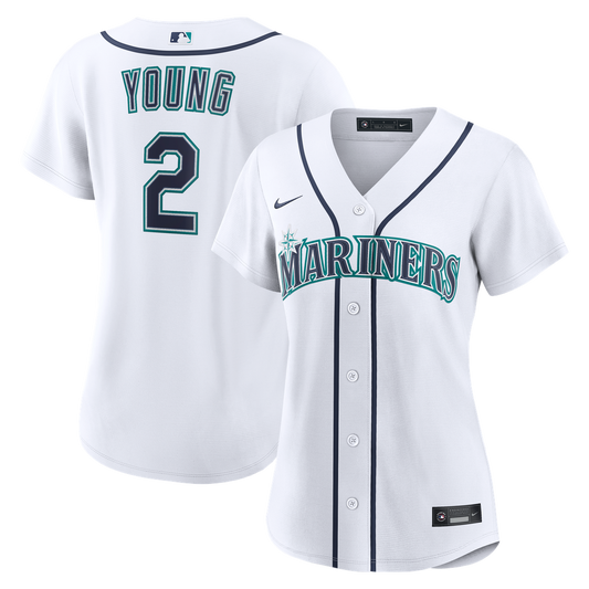 Cole Young Seattle Mariners Nike Women's Home Replica Jersey - White