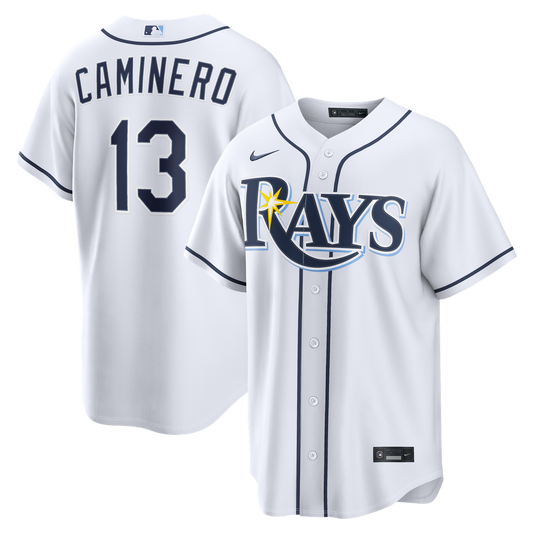 Junior Caminero Tampa Bay Rays Nike Home Replica Jersey - White