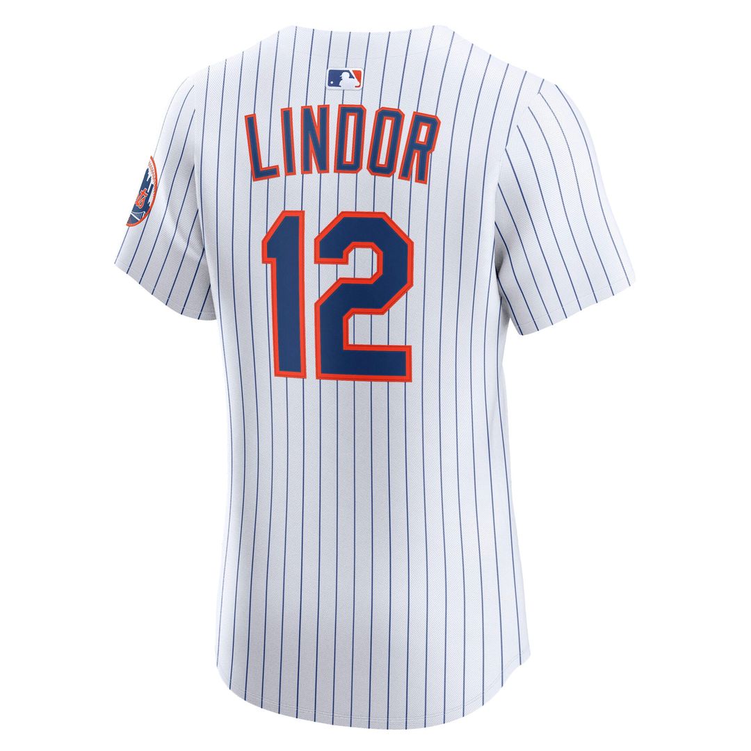 Francisco Lindor New York Mets Nike Home Elite Player Jersey - White