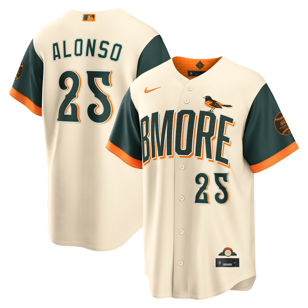 Pete Alonso Baltimore Orioles Nike 2026 City Connect Stadium Jersey - Cream