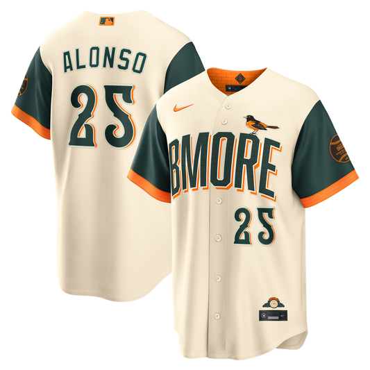 Pete Alonso Baltimore Orioles Nike 2026 City Connect Stadium Jersey - Cream