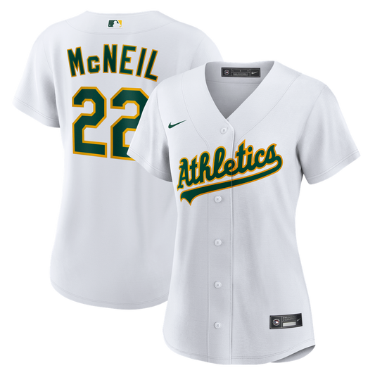 Jeff McNeil Athletics Nike Women's Home Replica Jersey - White