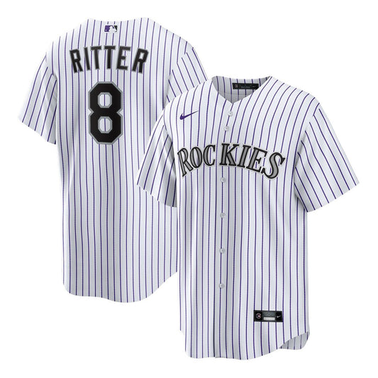 Ryan Ritter Colorado Rockies Nike Home Replica Jersey - White